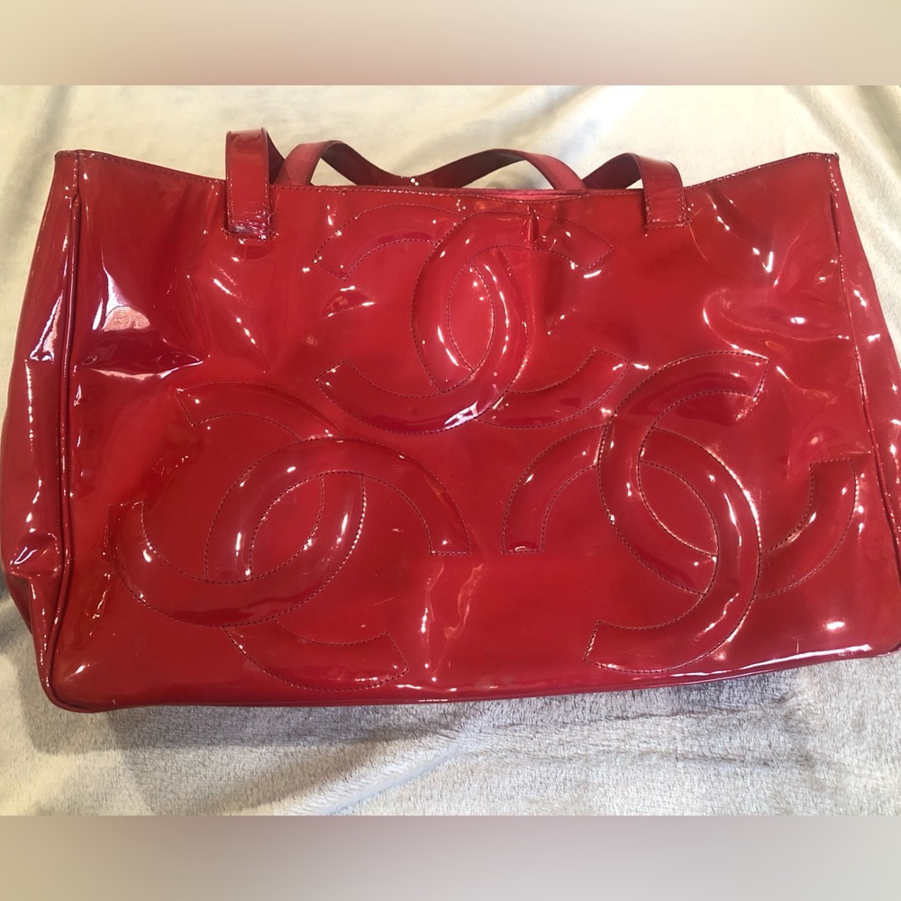 Chanel Patent Leather Tote
